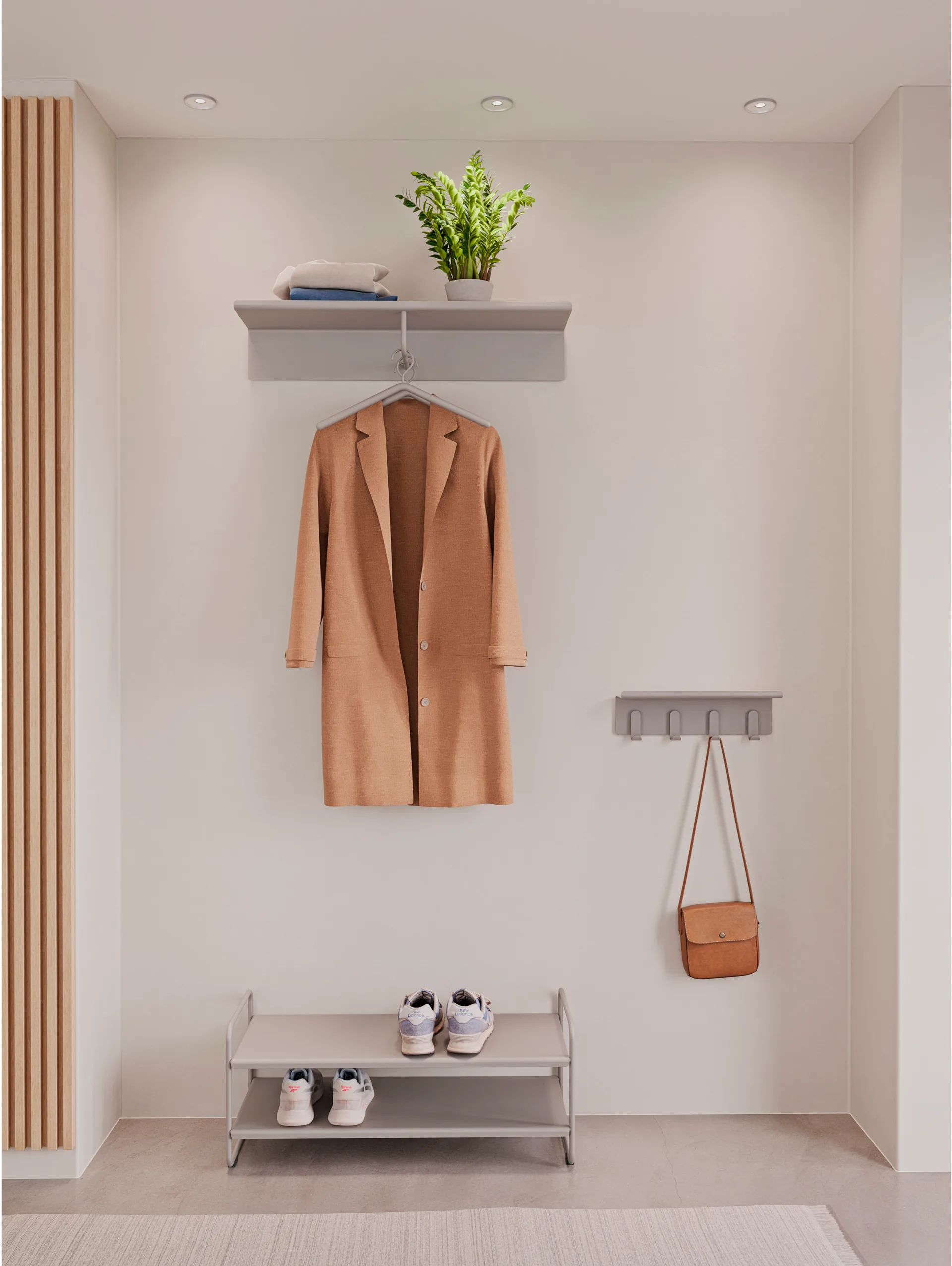 A-shoe rack shoe shelf 33x80 cm, Soft grey Zone Denmark