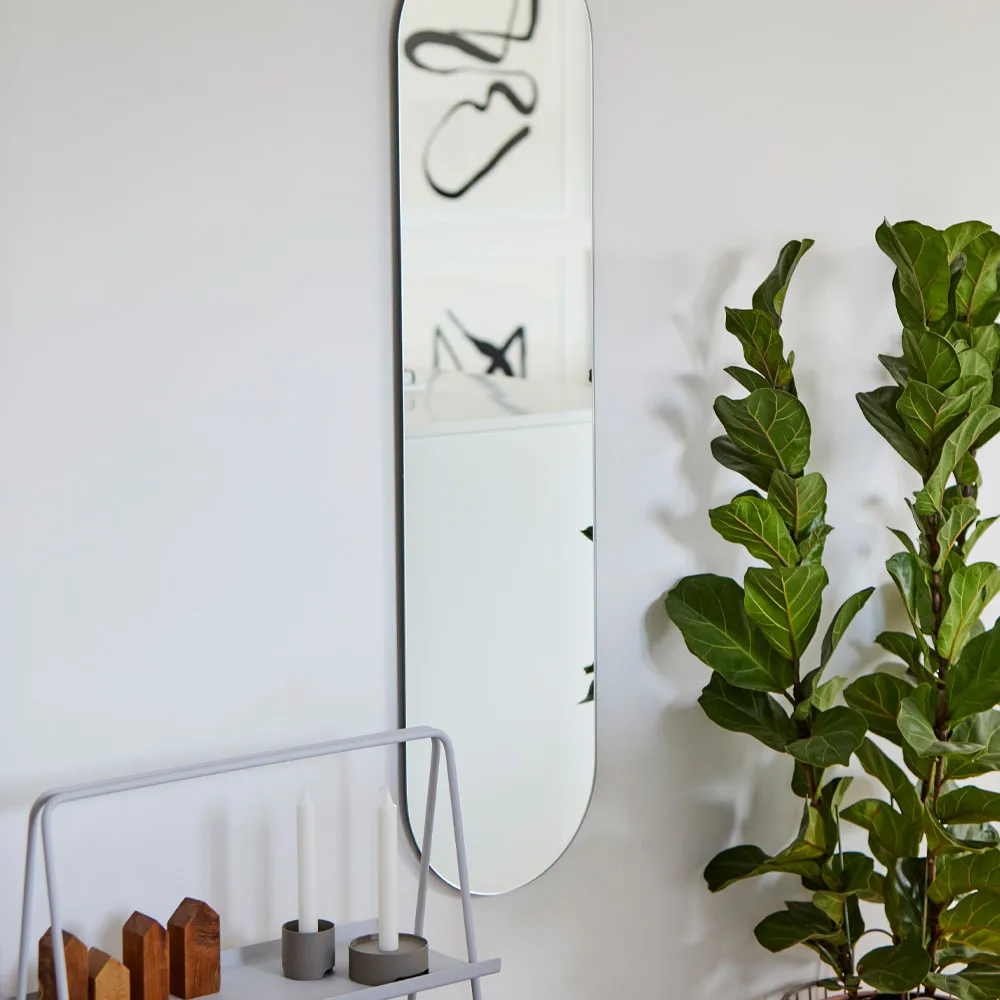 A-Wall Mirror, Soft grey, large Zone Denmark