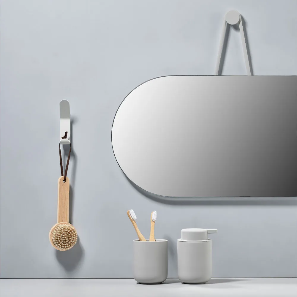 A-Wall Mirror, Soft grey, large Zone Denmark