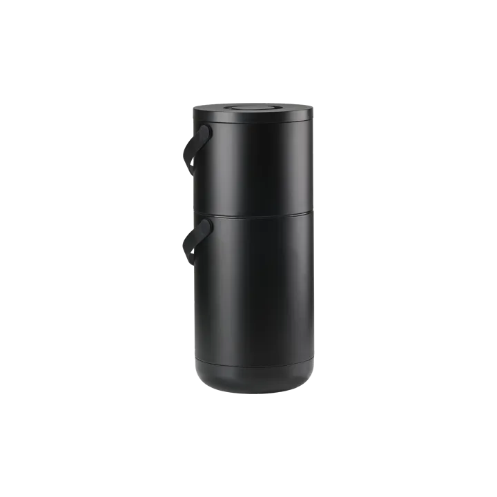 Circular Trash Can 22+12 L - Black - Zone Denmark