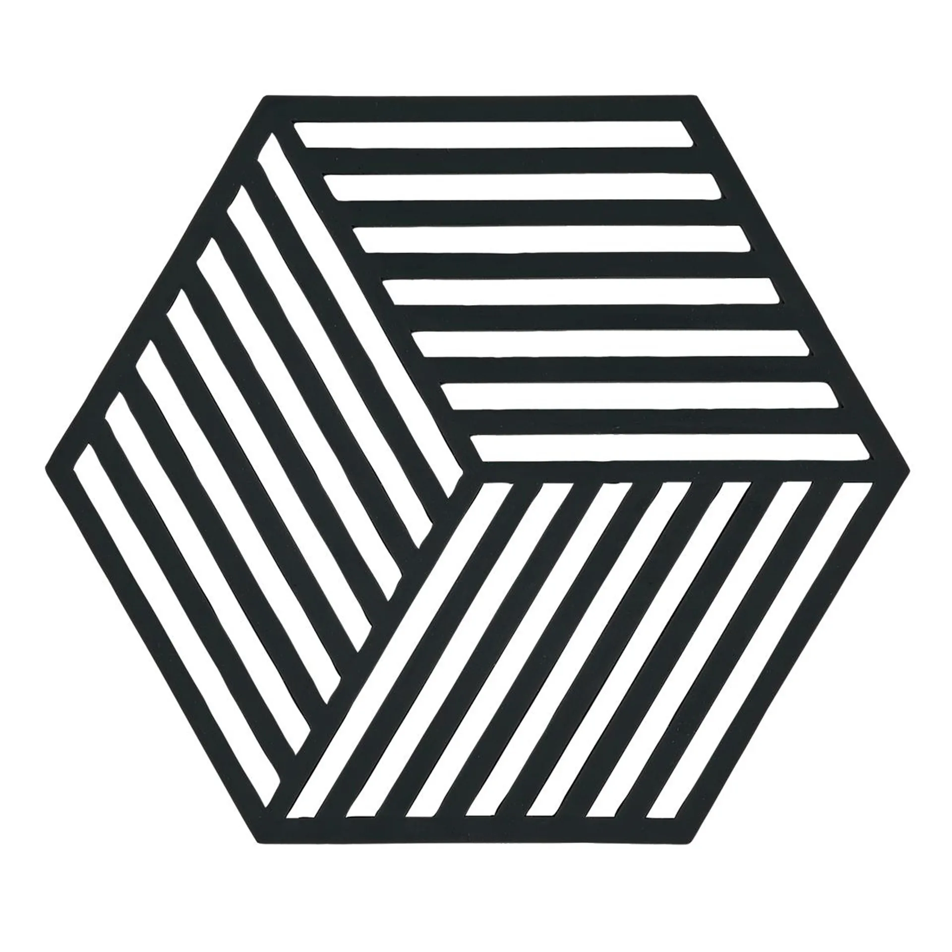 Hexagon trivet, black Zone Denmark