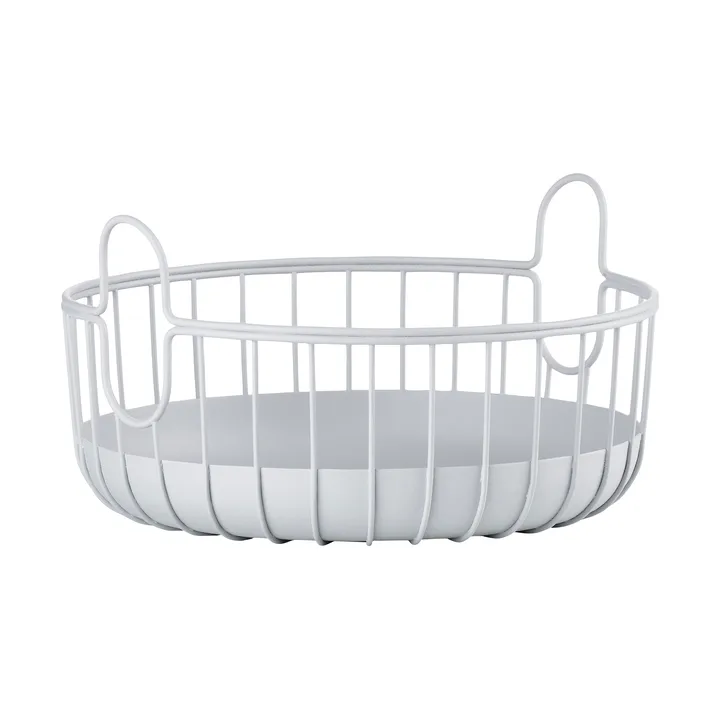 Inu basket Ø22x8 cm - Soft grey - Zone Denmark