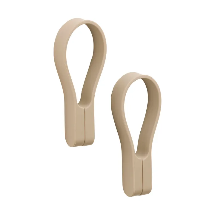 Loop towel hanger magnet 2-pack - Camel - Zone Denmark