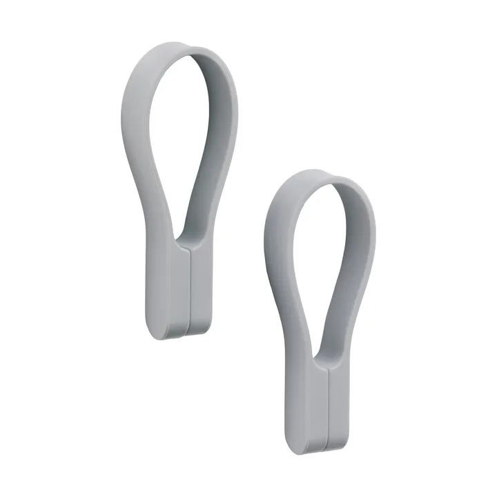 Loop towel hanger magnet 2-pack - Gull grey - Zone Denmark