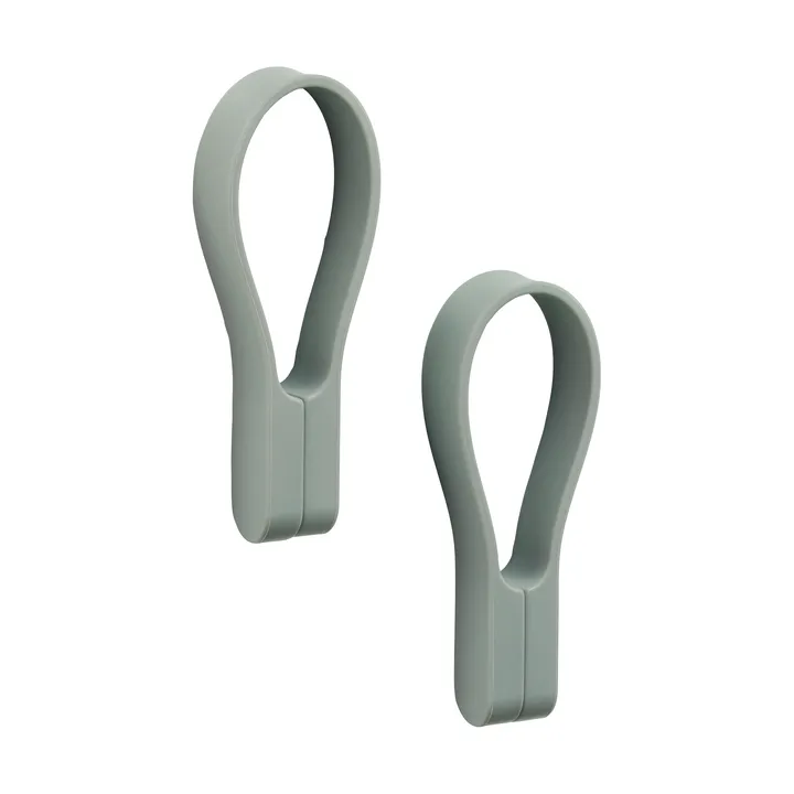 Loop towel hanger magnet 2-pack - Matcha green - Zone Denmark
