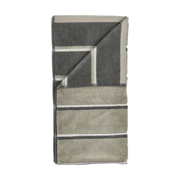 Sauna towel - Eucalyptus-olive green-soft grey, 70x140 cm - Zone Denmark