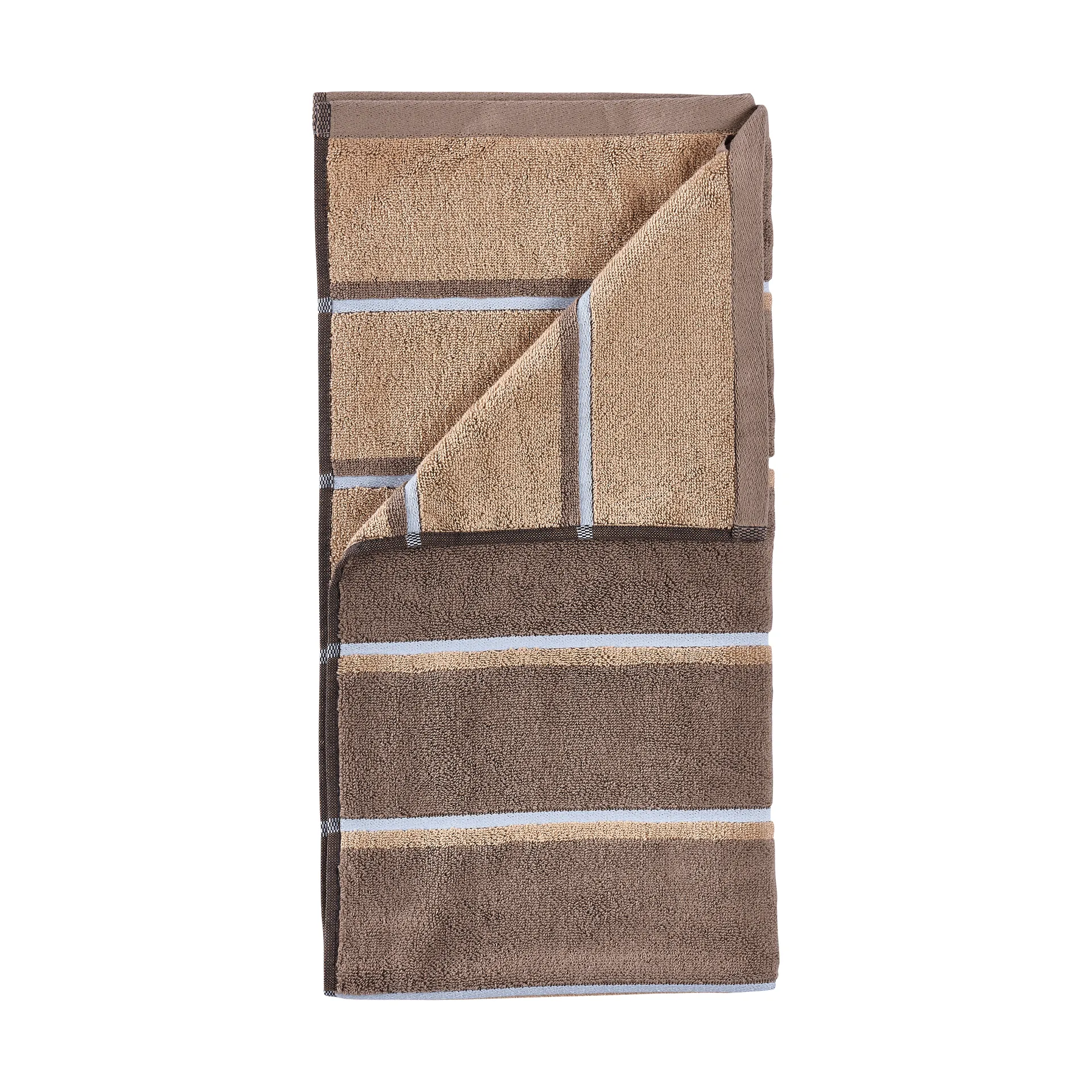Sauna towel, Taupe-camel-sky blue, 50x100 cm Zone Denmark