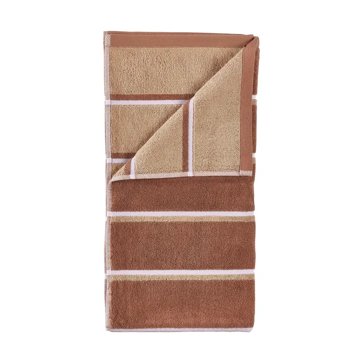 Sauna towel - Terracotta-camel-lupine, 70x140 cm - Zone Denmark