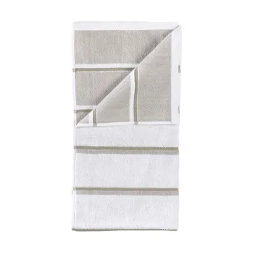 Sauna towel - White-soft grey-eucalyptus, 50x100 cm - Zone Denmark