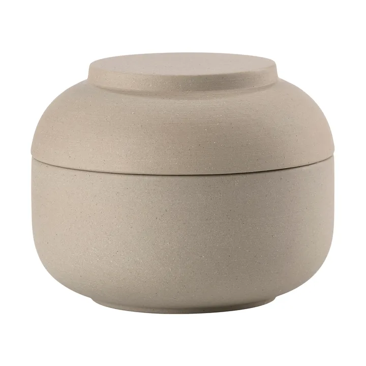 Sensu jar with lid Ø10.5x7.5 cm - Taupe - Zone Denmark