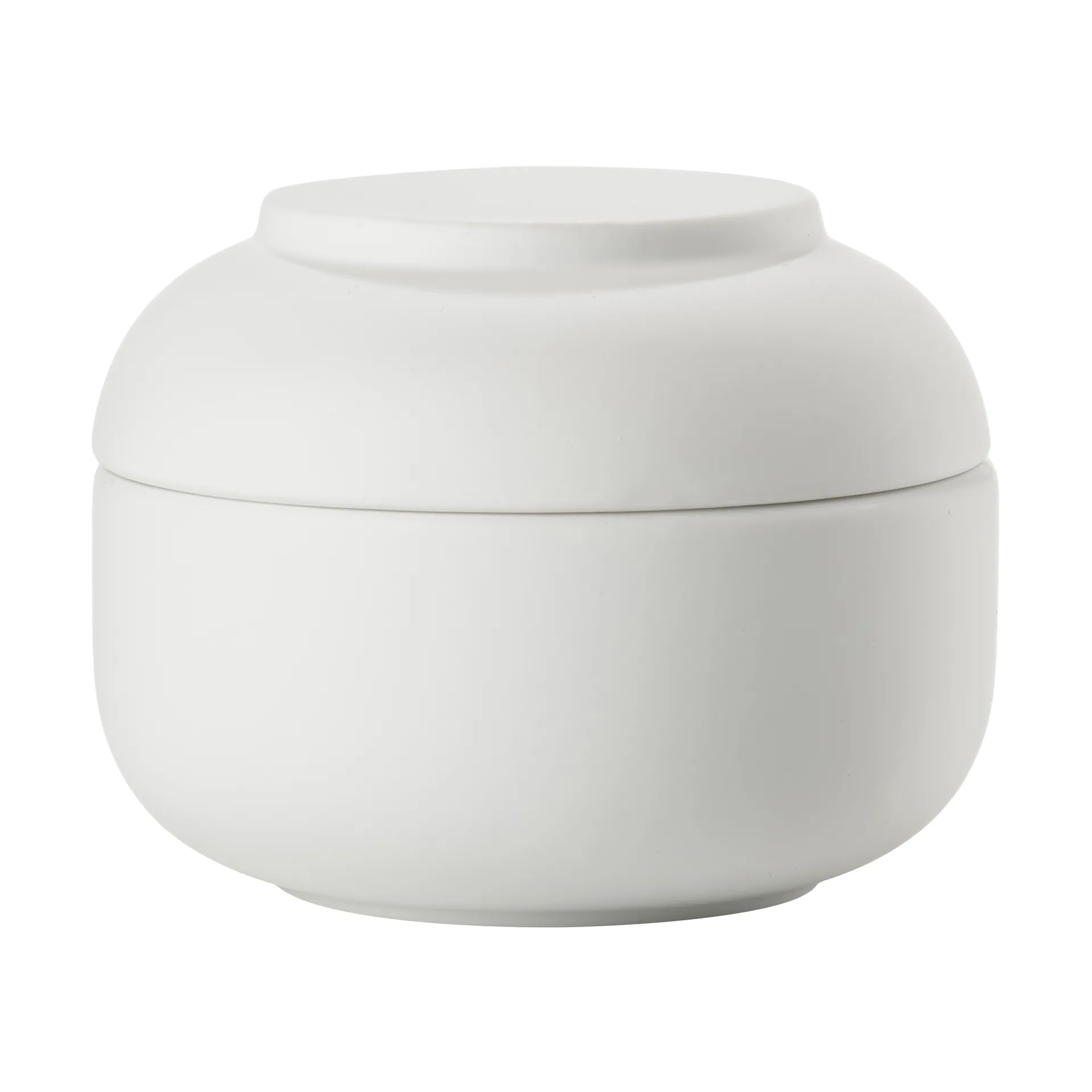 Sensu jar with lid Ø10.5x7.5 cm, White Zone Denmark