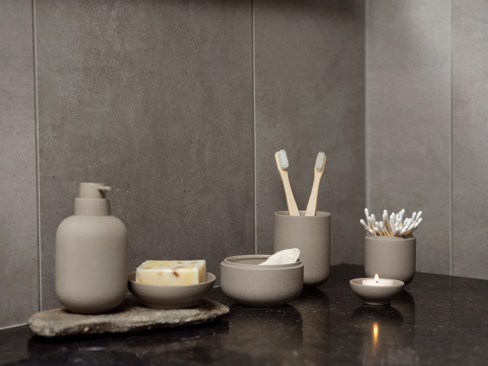 Sensu soap dispenser 30 cl, Taupe Zone Denmark