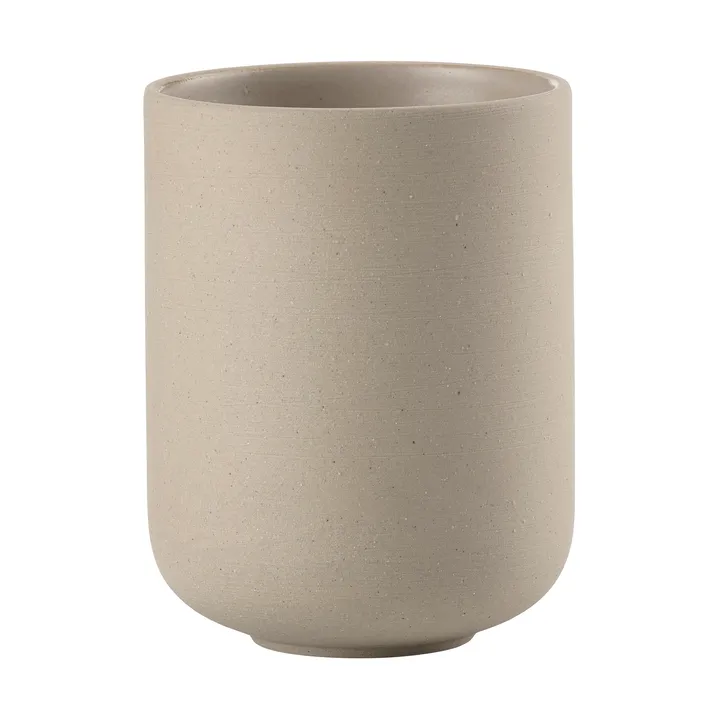 Sensu toothbrush mug Ø7.4x9.5 cm - Taupe - Zone Denmark