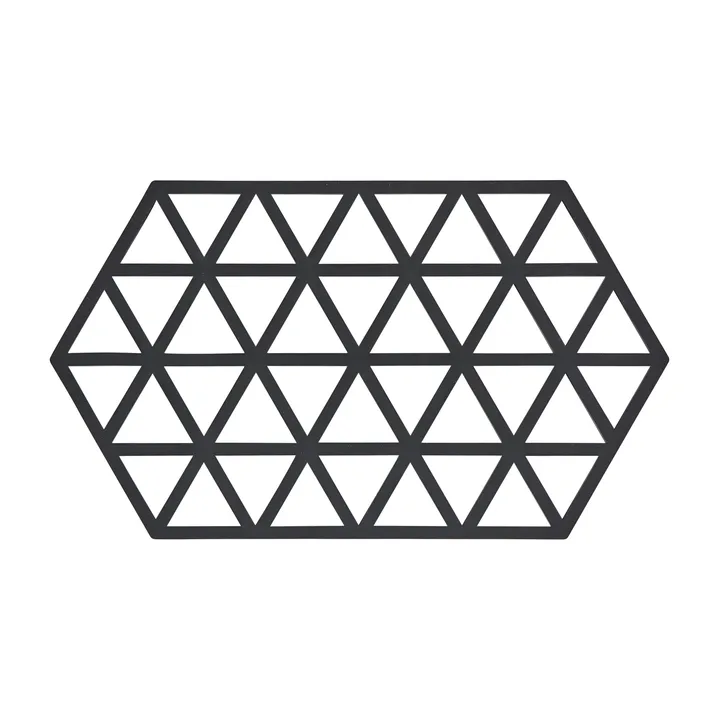 Triangles trivet 14x24 cm - Black - Zone Denmark