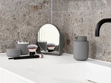 Ume table mirror with 5x magnification 19x19.5 cm - Grey - Zone Denmark