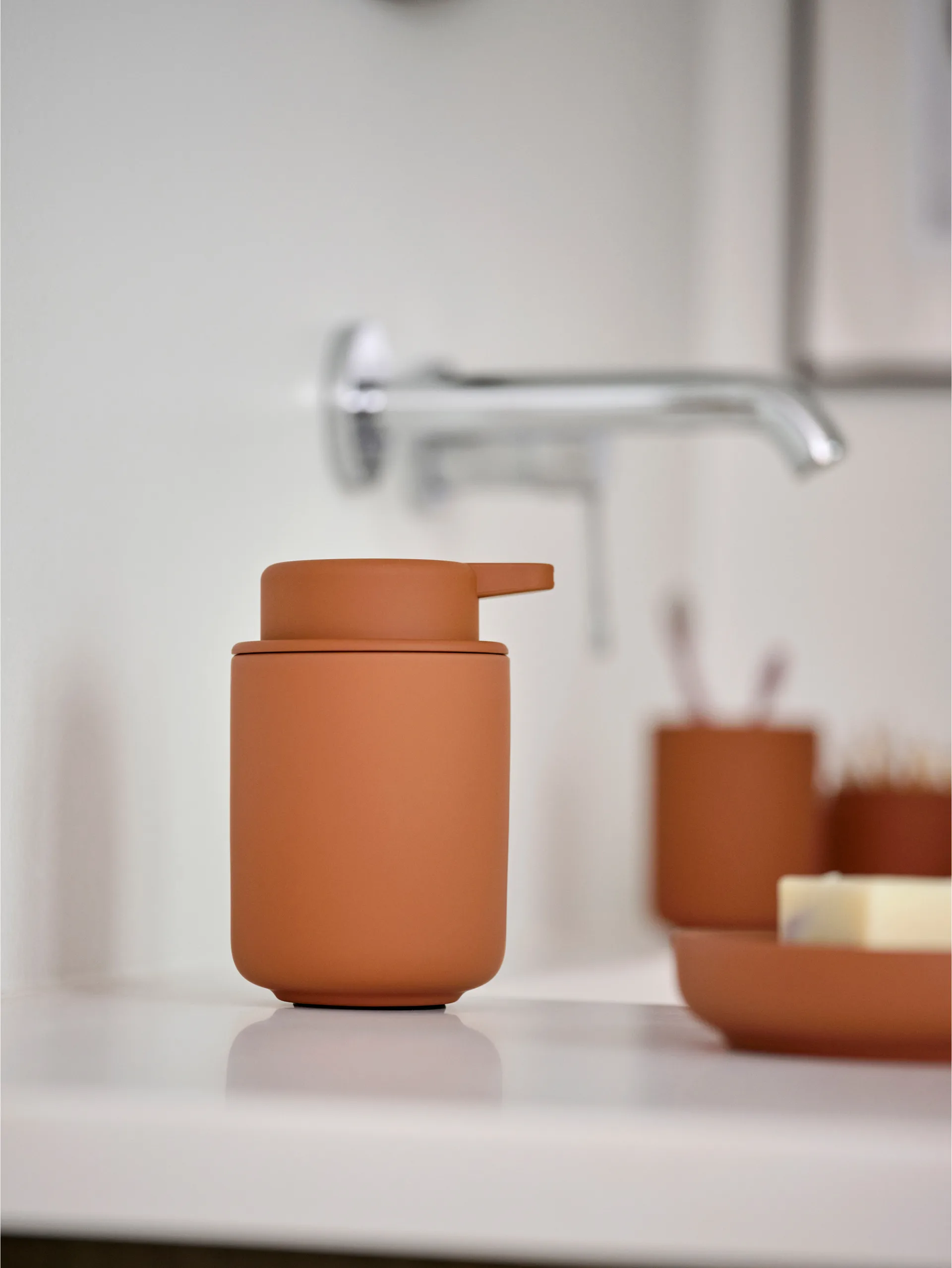 Ume toothbrush cup, Terracotta Zone Denmark