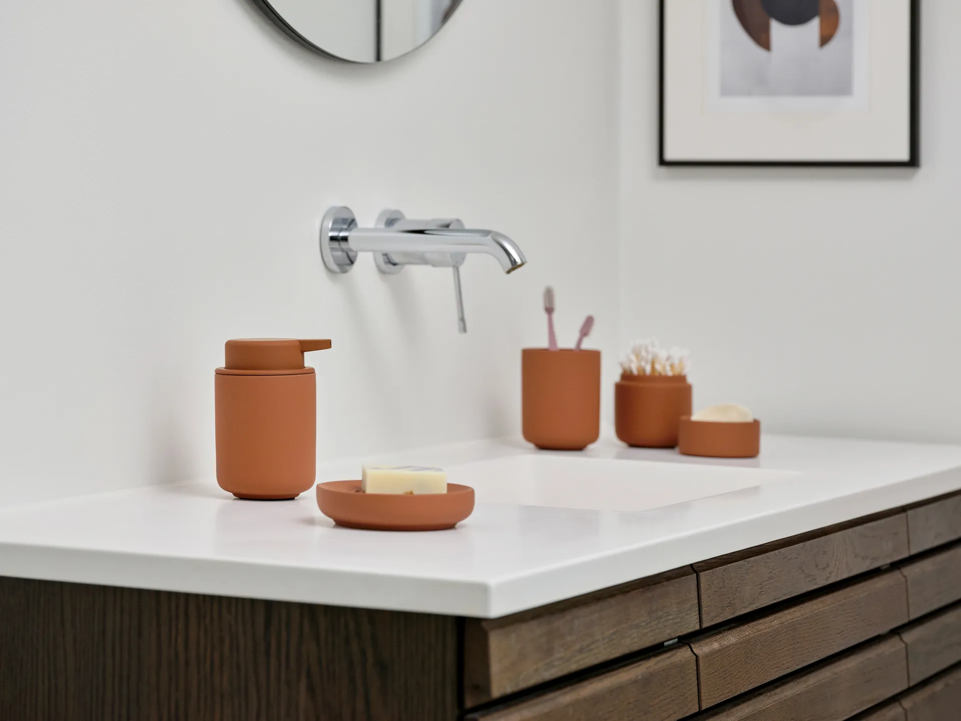 Ume toothbrush cup, Terracotta Zone Denmark