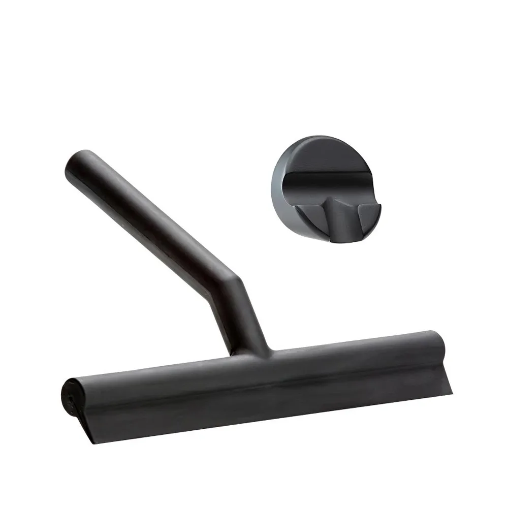 Wiper shower scraper, Black, with holder Zone Denmark