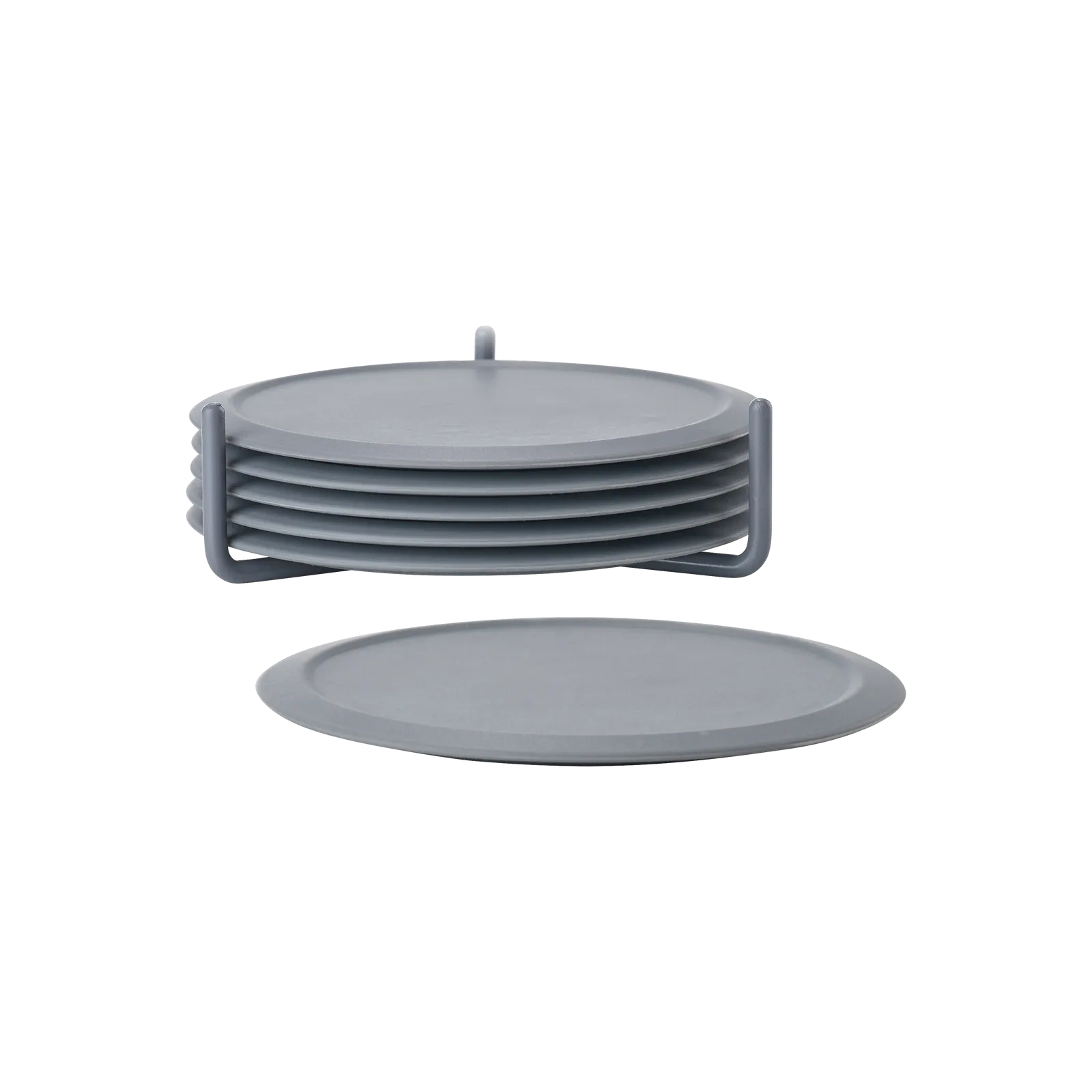 Zone Denmark glass coasters with holder, Cool gray Zone Denmark