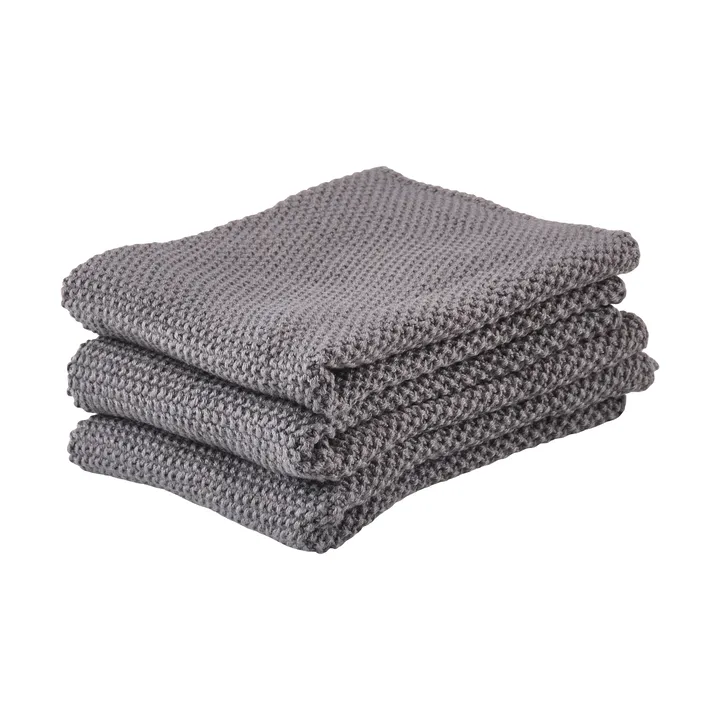 Zone dishcloth 3-pack - Grey - Zone Denmark