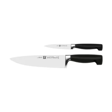 Zwilling Four star knife set 2 pieces - Black-stainless steel - Zwilling