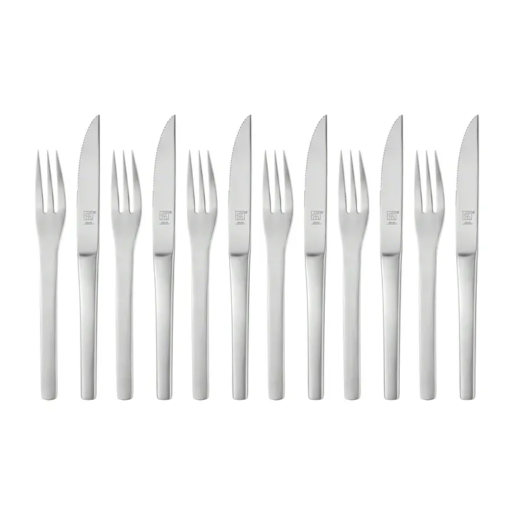 Zwilling Melbourne BBQ cutlery 12 pcs - matt stainless steel - Zwilling