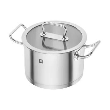 Zwilling Pro pot high with glass lid stainless steel - 3.5 L - Zwilling