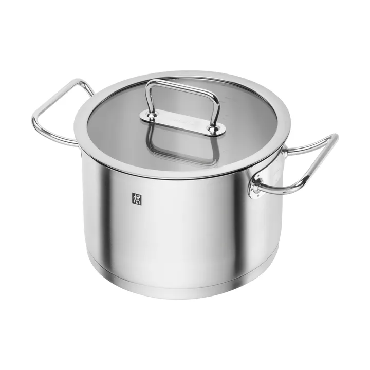 Zwilling Pro pot high with glass lid stainless steel - 6.2 L - Zwilling