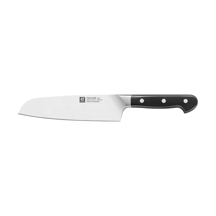 Zwilling Pro santoku knife 18 cm - Black-stainless steel - Zwilling