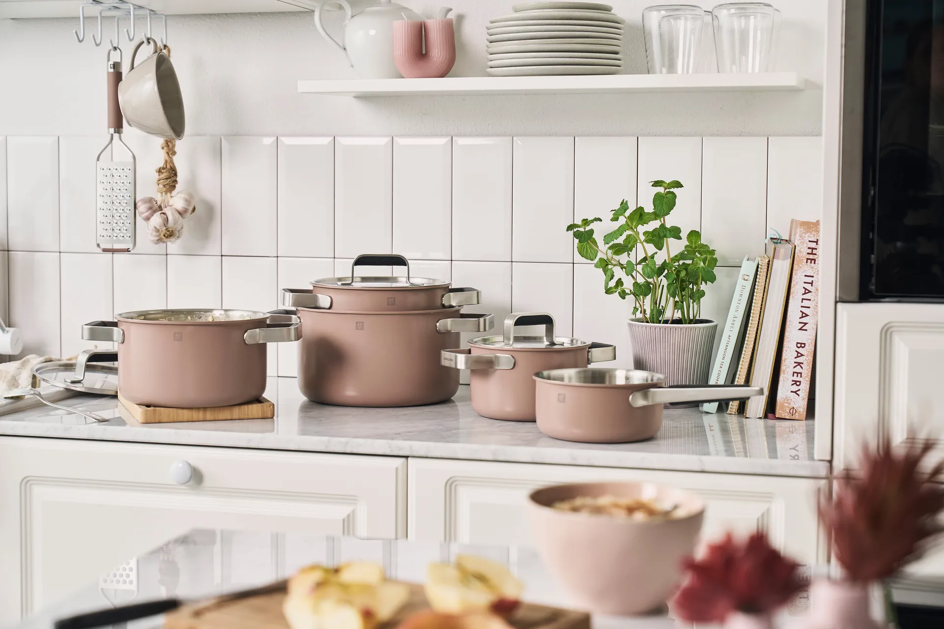 Zwilling Pure saucepan set 5 pieces, Pink Zwilling