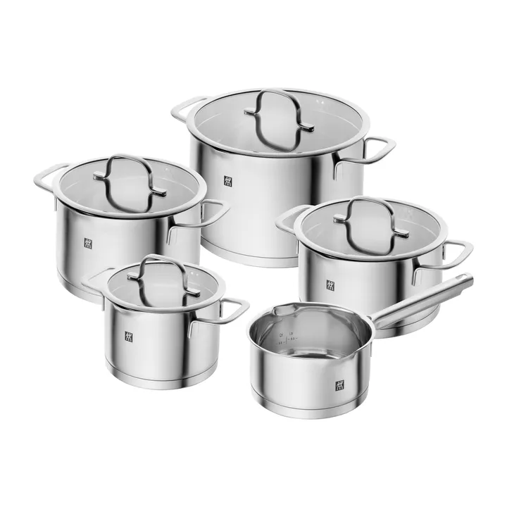 Zwilling TrueFlow saucepan set 5 pieces - Silver - Zwilling