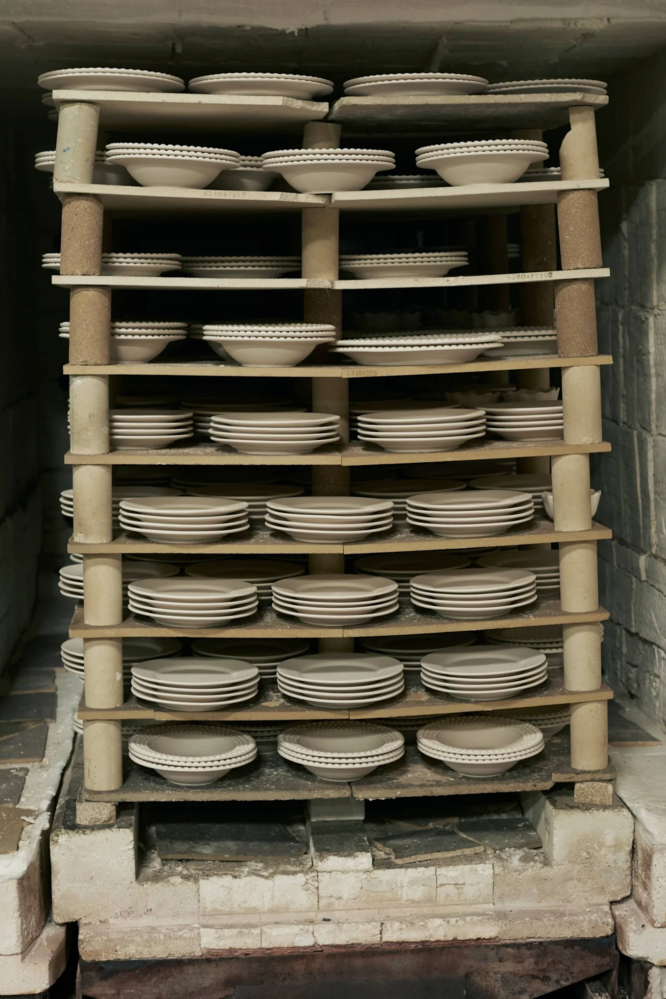 Finally the ceramics are then baked in the oven for 12 hours.