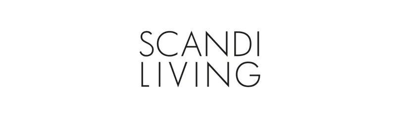SCANDI LIVING logo with text 'SCANDI' over 'LIVING'.