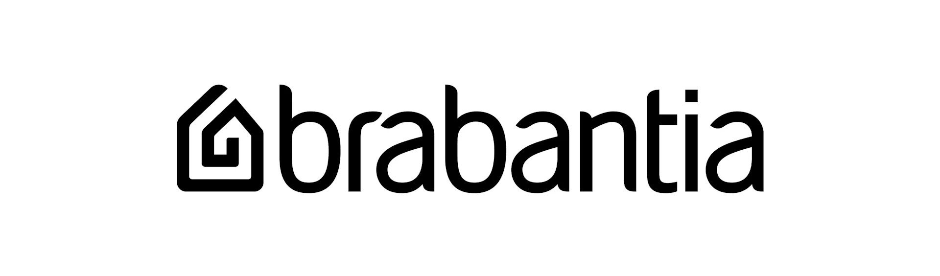 Brabantia logo with a stylized house icon and the brand name in lowercase text.