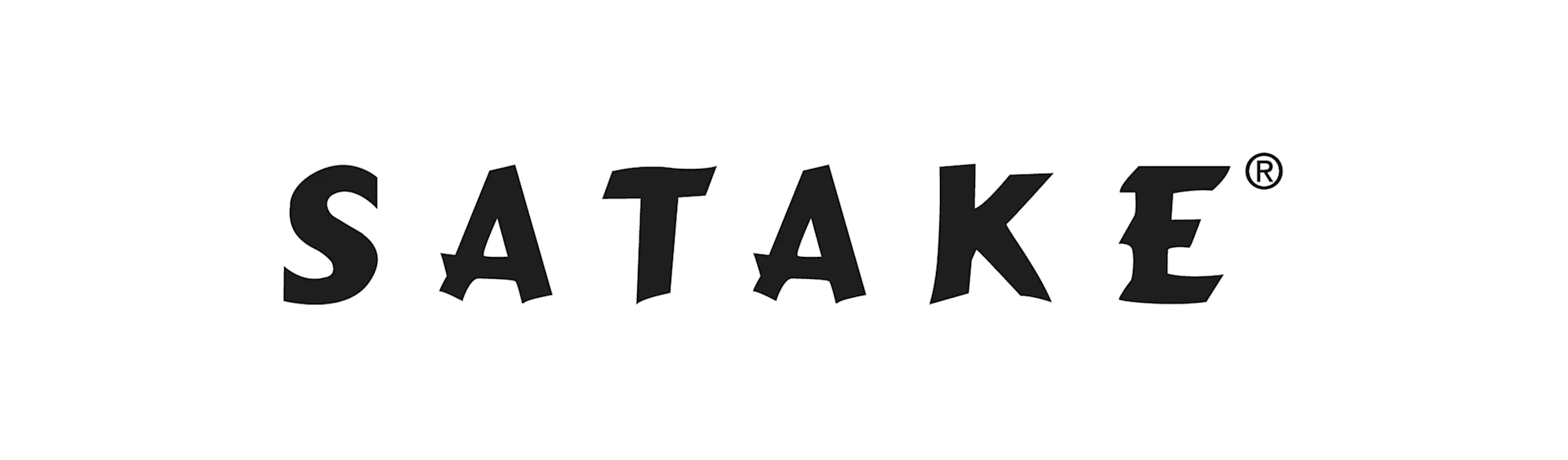 "SATAKE" logo in a stylized, bold black font, with a registered trademark symbol.