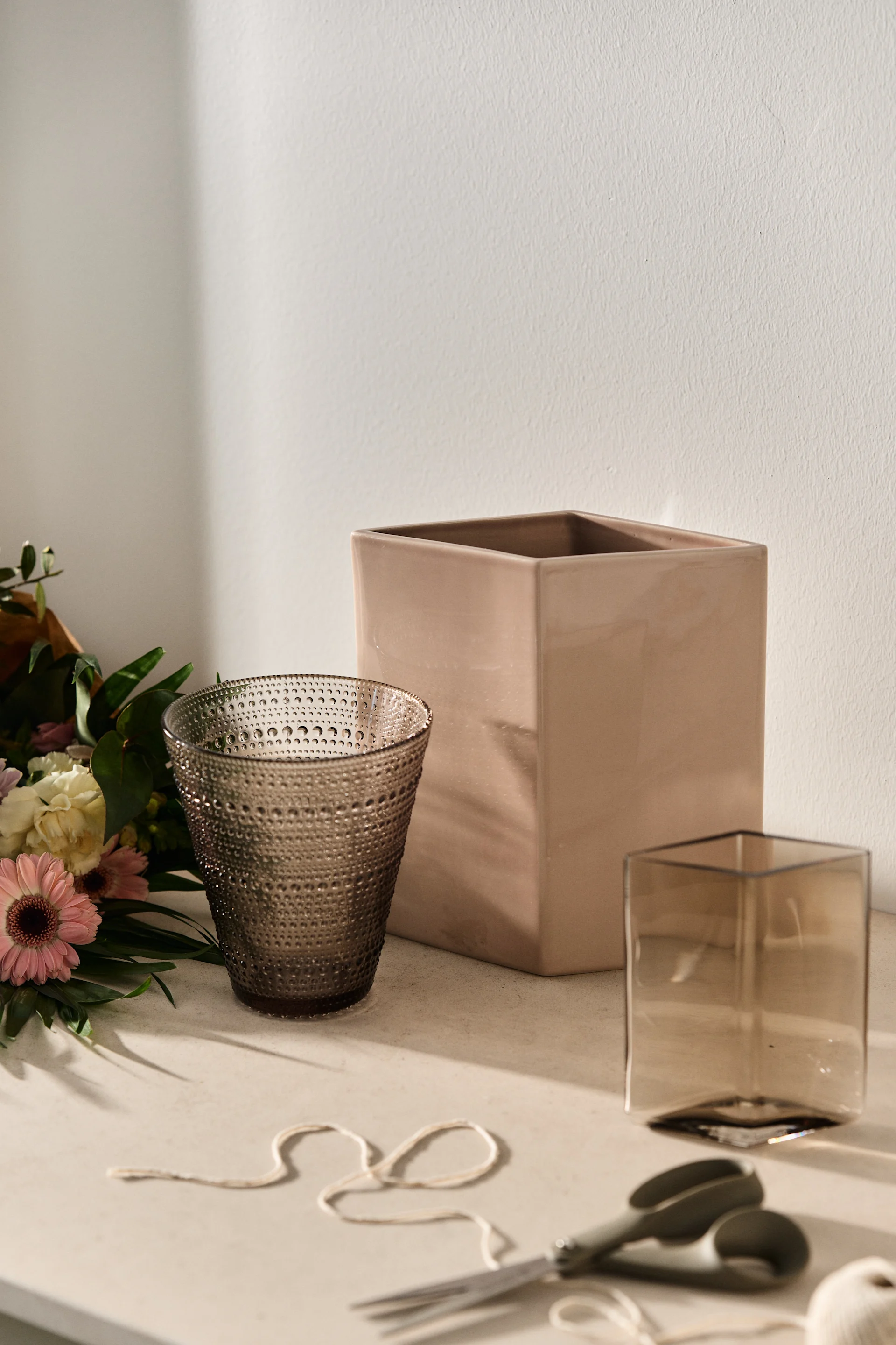 A creative gift idea for Mother's day this year. Gift your mum a vase or set of vases from Iittala like the Kastehelmi and Ruutu vases.