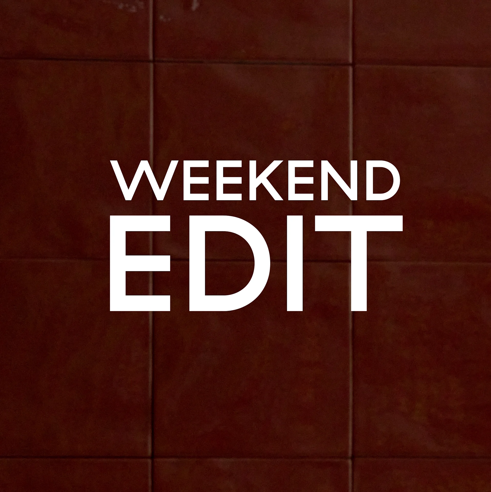 Two chairs with woven seats, one light wood, one black, on a wooden floor. Text says 'Weekend Edit, Up to 50%'