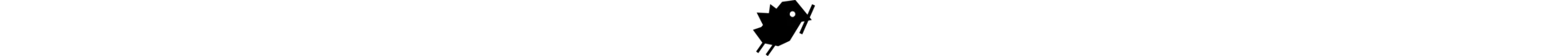 Abstract black vertical mark.