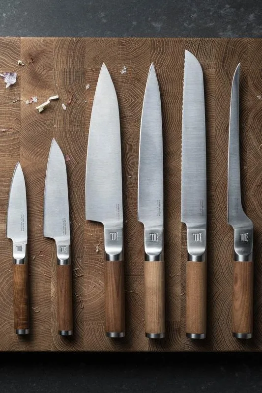 Creative gift ideas for a birthday. Here you see three of the knives from the Royal collection from Fiskars.