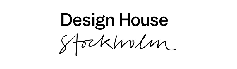Design House Stockholm logo with 'Design House' in bold and 'Stockholm' in a handwritten script.